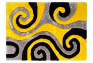 Picture of Studio Yellow/Black Accent Rug