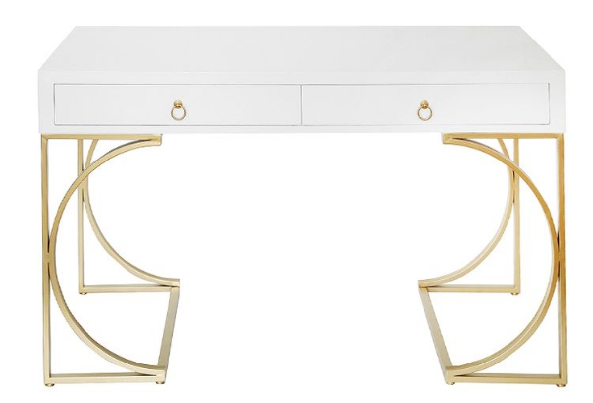 Picture of Julienne White/Gold Desk