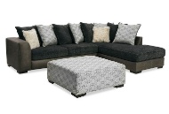 Picture of Demure Black 2 PC Sectional