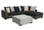 Picture of Demure Black 2 PC Sectional
