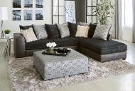 Picture of Demure Black 2 PC Sectional