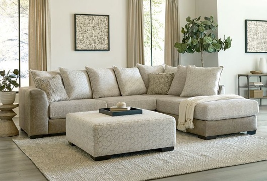 Picture of Demure Beige 2 PC Sectional