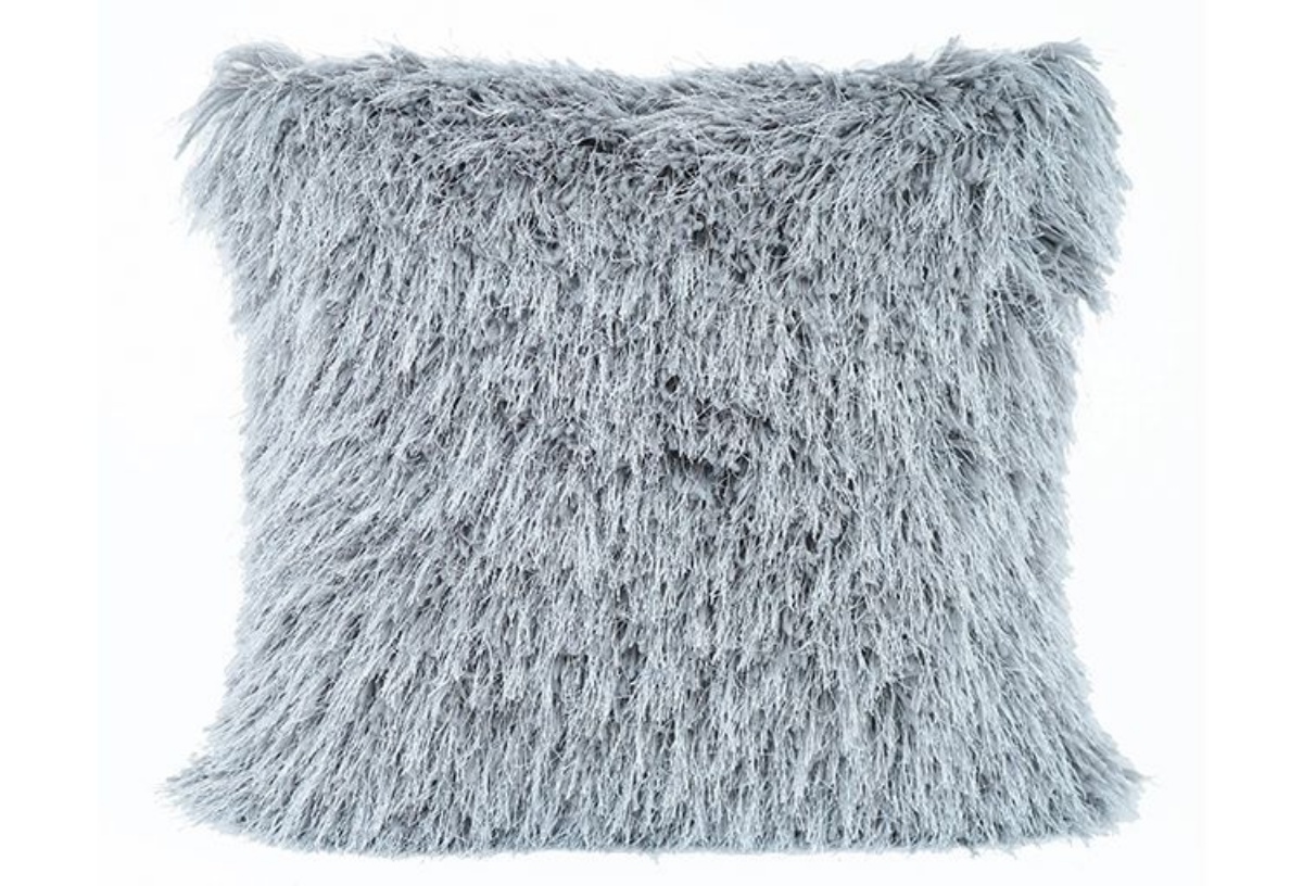 Picture of SHAGGY SILVER PILLOW