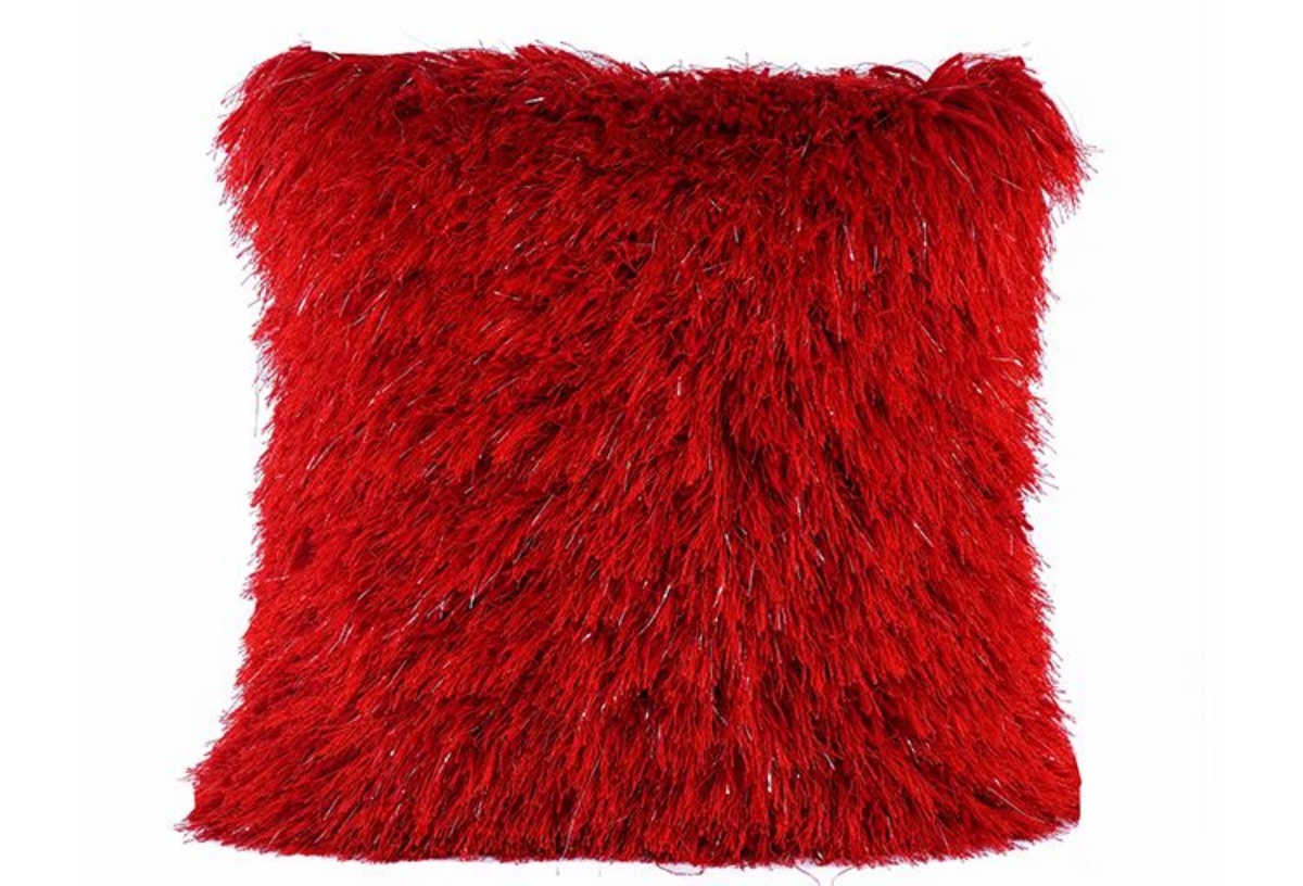 Picture of SHAGGY RED PILLOW