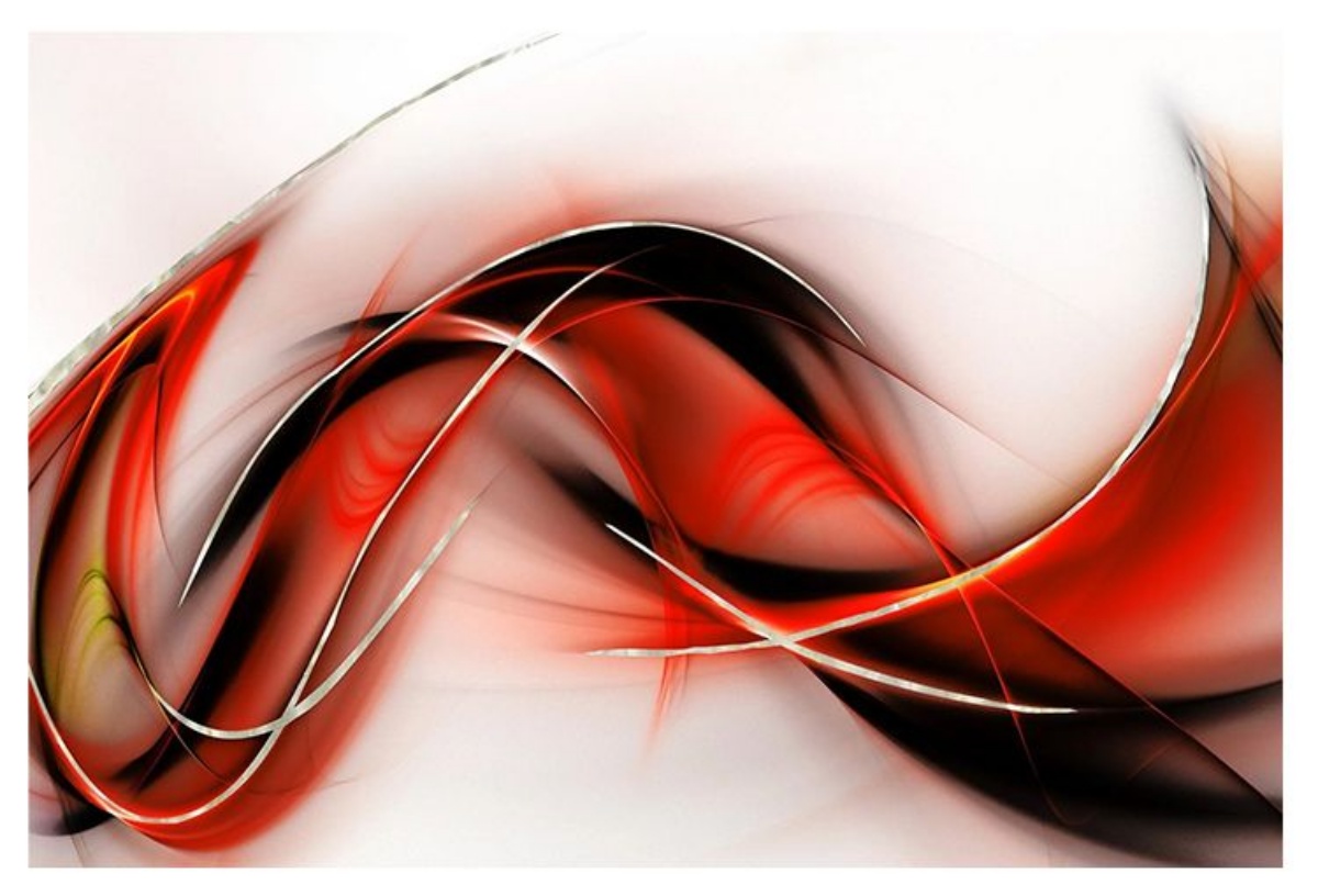 Picture of ABSTRACT RED GLAS WAL ART