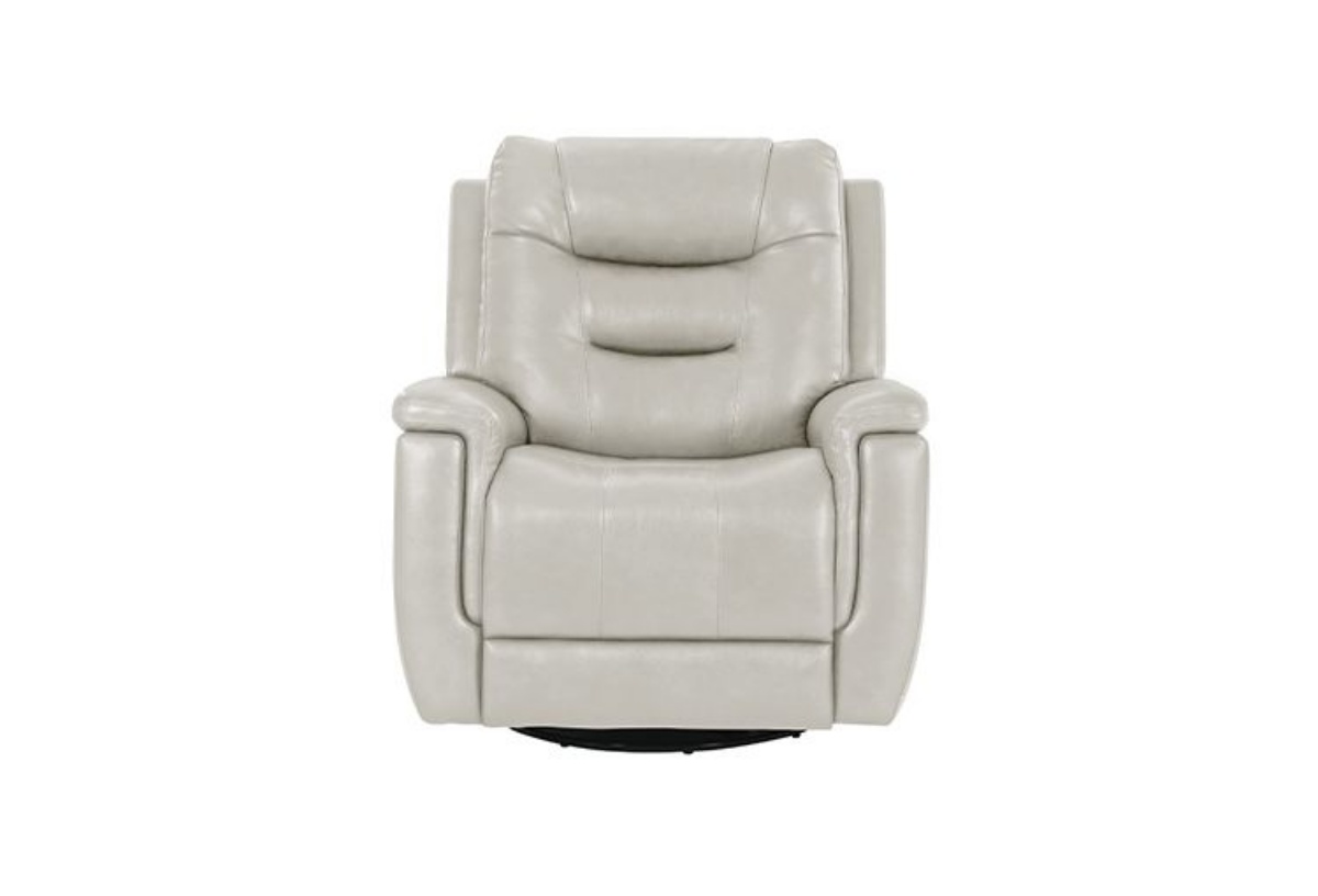 Picture of Abbott Cream Leather Power Glider Recliner