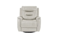 Picture of Abbott Cream Leather Power Glider Recliner