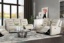 Picture of Abbott Cream Reclining Sofa & Console Loveseat